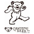 GD DANCING BEAR RUB ON STICKER A WH