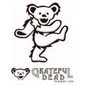 GD DANCING BEAR RUB ON STICKER E WH