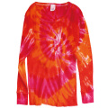 TIE-DYE THERMAL SPIRAL PINK LONG SLEEVE T-SHIRTS