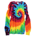 TIE-DYE THERMAL RAINBOW LONG SLEEVE T-SHIRTS