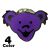 BEAR HEAD ENAMEL PIN