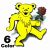 BEAR CLOISONNE ENAMEL PIN