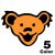 BEAR HEAD MOUSE PAD