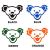 DANCING BEAR HEAD PATCH
