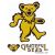 GD DANCING BEAR RUB ON STICKER B GO