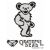 GD DANCING BEAR RUB ON STICKER C SV