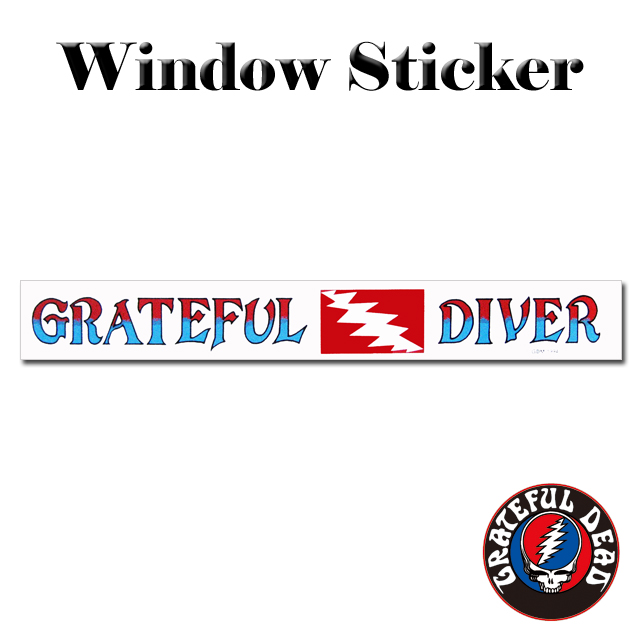 GRATEFUL DIVER BUMPER WINDOW STICKER