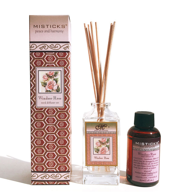 【MISTICKS】ミスティックス ウィンザーローズ リードディフューザー MISTICKS REED DIFFUSER WINDSOR ROSE