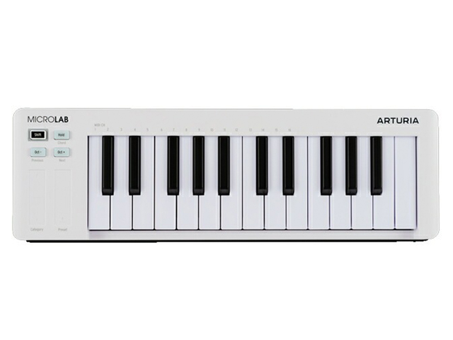 【即納可能】ARTURIA MICROLAB MK3 WH ホワイト MIDIコントローラー（新品）【送料無料】【国内正規流通品】【区分C】