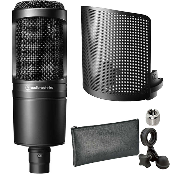 【即納可能】audio-technicaAT2020+ポップフィルターAT8175セット（新品）【送料無料】【区分B】