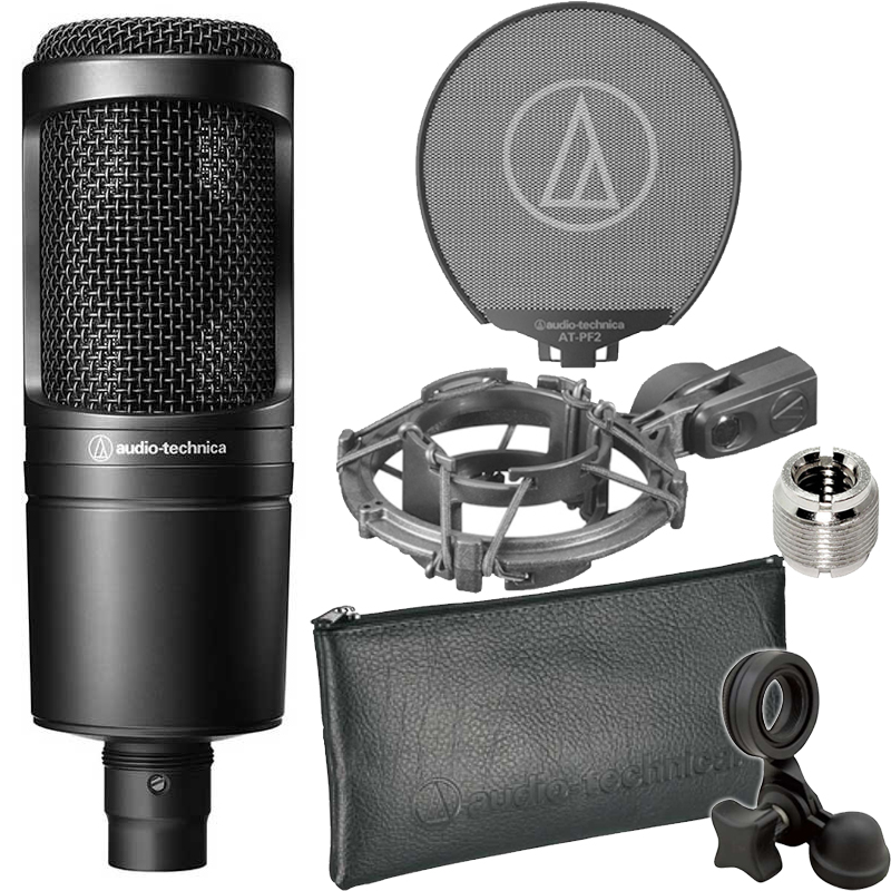 【即納可能】audio-technicaAT2020+AT8458a+AT-PF2セット（新品）【送料無料】【区分B】