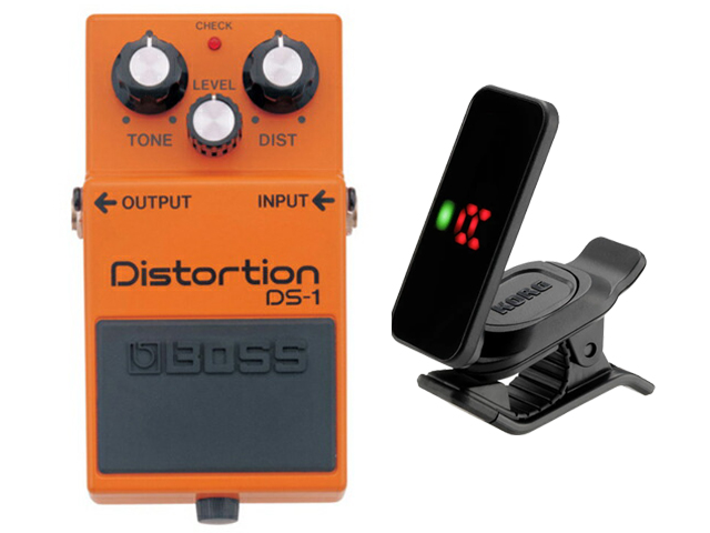 【即納可能】BOSS Distortion DS-1 + KORG Pitchclip 2 PC-2 セット（新品）【送料無料】【区分A】