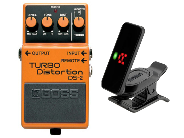 【即納可能】BOSS TURBO Distortion DS-2 + KORG Pitchclip 2 PC-2 セット（新品）【送料無料】【区分A】