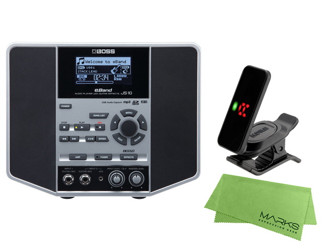 【即納可能】BOSS eBAND JS-10 + KORG Pitchclip 2 PC-2 + マークスオリジナルクロス セット（新品）【送料無料】【区分C】
