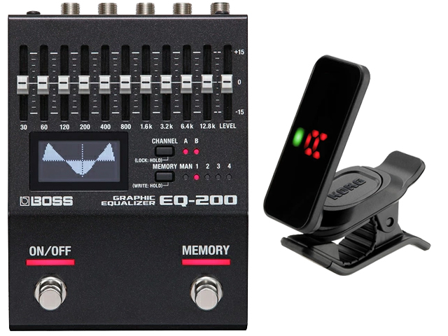 【即納可能】BOSS EQ-200 + KORG Pitchclip 2 PC-2 セット（新品）【送料無料】【区分A】
