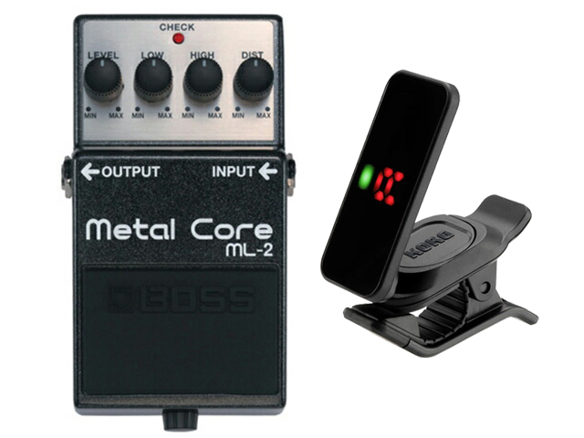 【即納可能】BOSS Metal Core ML-2 + KORG Pitchclip 2 PC-2 セット（新品）【送料無料】【区分A】