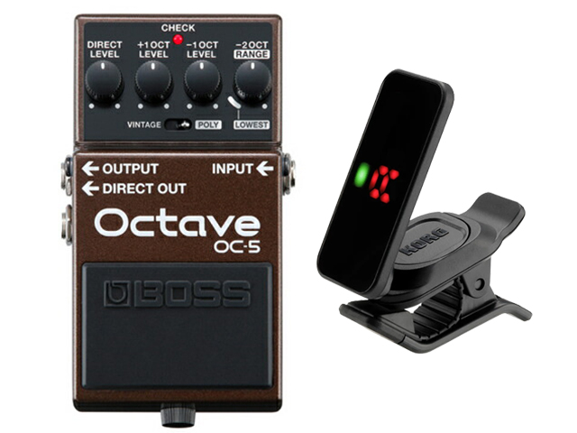 【即納可能】BOSS OC-5 + KORG PitchClip 2 PC-2 セット（新品）【送料無料】【区分A】