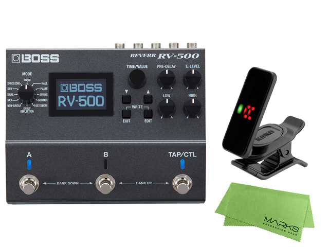 【即納可能】BOSS RV-500 + KORG Pitchclip 2 PC-2 + マークスオリジナルクロス セット（新品）【送料無料】【区分B】