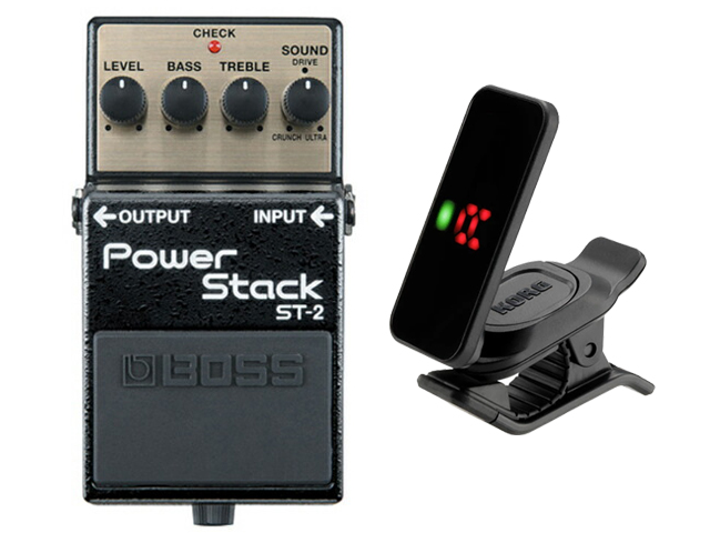 【即納可能】BOSS Power Stack ST-2 + KORG Pitchclip 2 PC-2 セット（新品）【送料無料】【区分A】