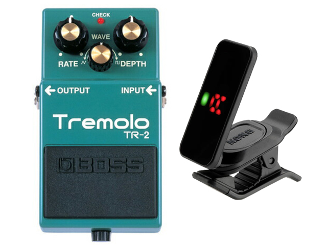 【即納可能】BOSS Tremolo TR-2 + KORG Pitchclip 2 PC-2 セット（新品）【送料無料】【区分A】