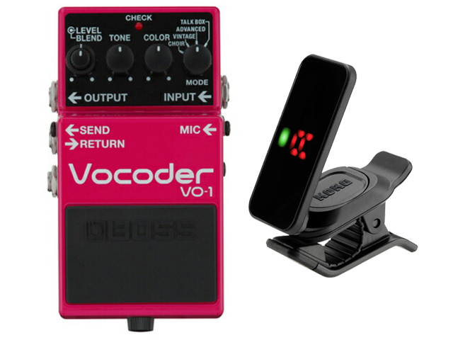 【即納可能】BOSS Vocoder VO-1 + KORG Pitchclip 2 PC-2 セット（新品）【送料無料】【区分A】