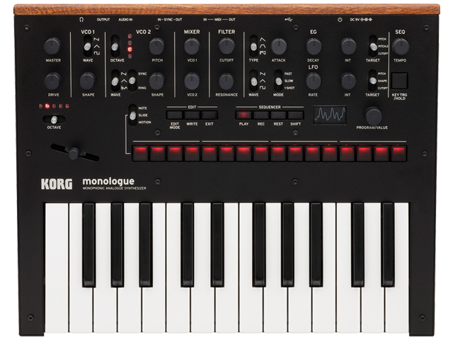 【即納可能】KORG monologue Black [monologue-BK]（新品）【送料無料】【区分C】