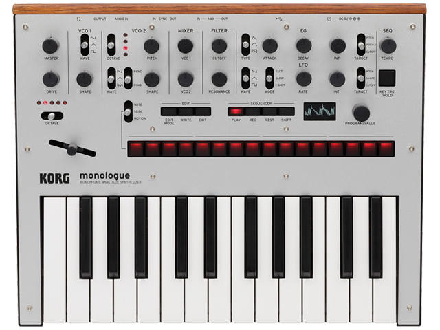 【即納可能】KORG monologue Silver [monologue-SV]（新品）【送料無料】【区分C】