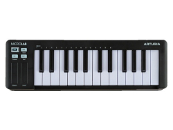 【即納可能】ARTURIA MICROLAB MK3 BK ブラック MIDIコントローラー（新品）【送料無料】【国内正規流通品】【区分C】