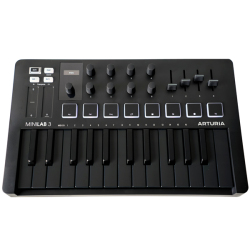 【即納可能】Arturia MiniLab 3 DB ブラック×ブラック鍵盤（新品）【送料無料】【国内正規流通品】【区分C】