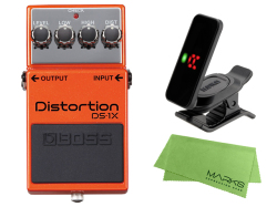 【即納可能】BOSS Distortion DS-1X + KORG Pitchclip 2 PC-2 + マークスオリジナルクロス セット（新品）【送料無料】【区分A】