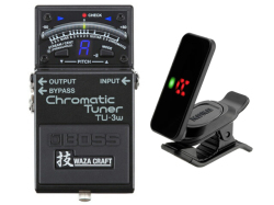【即納可能】BOSS Chromatic Tuner TU-3w (J) + KORG Pitchclip 2 PC-2 セット（新品）【送料無料】【区分A】