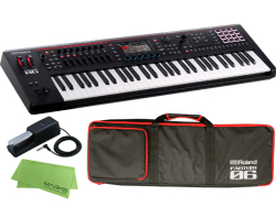 【即納可能／専用ソフトケース付】Roland FANTOM-06 + ダンパーペダル DP-10 セット 61鍵盤モデル（新品）【送料無料】【区分H】【梱P-2】