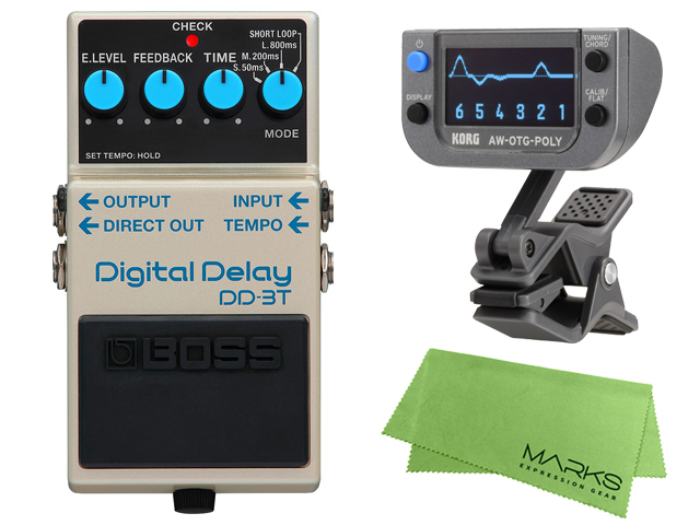 BOSS DD-3T + KORG AW-OTG-POLY + マークスオリジナルクロス セット 