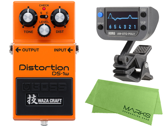 BOSS Distortion DS-1W / 技WAZA CRAFT【made in JAPAN】+ KORG AW-OTG 