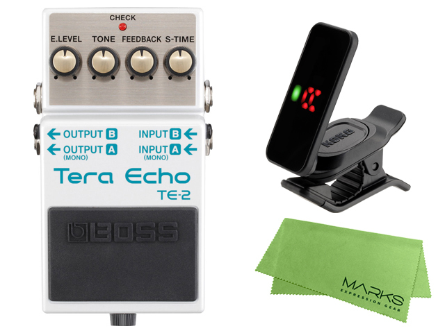 BOSS Tera Echo TE-2 + KORG Pitchclip 2 PC-2 + マークス