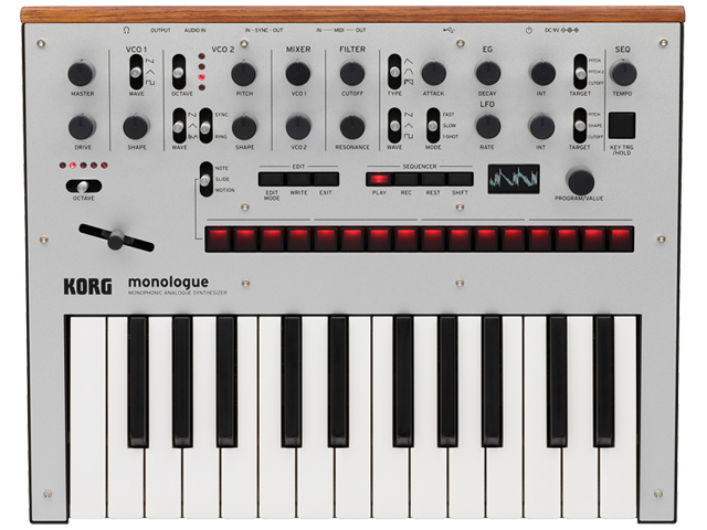 Amazon.com: KORG Monophonic Analog Synthesizer Monologue BL
