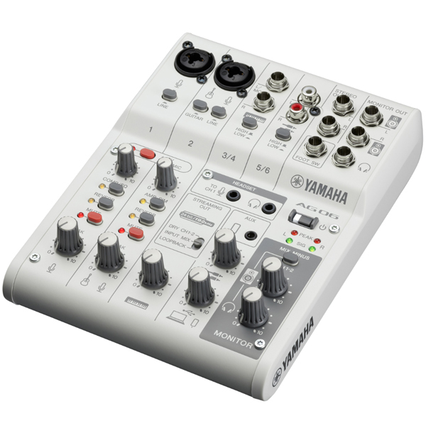 【美品】YAMAHA AG06 使用2〜3回 動作確認済 おまけ付き YAMAHA AG06MK2 W ホワイト｜シンセサイザー専門店『マークス
