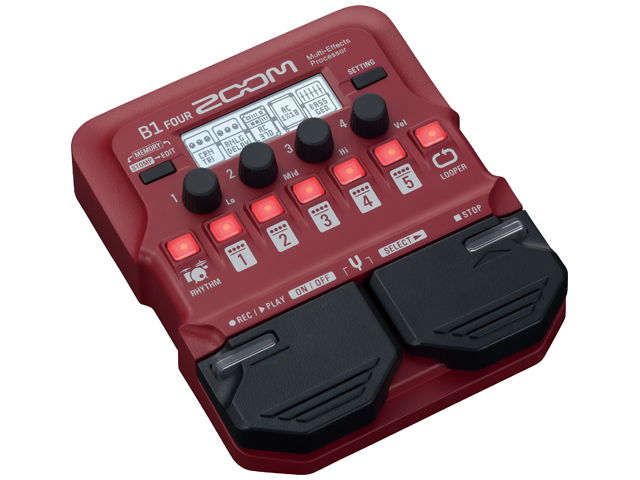 ZOOM B1 FOUR　AD-16A/D ZOOM B1 FOUR + 純正ACアダプター AD-16A/D セット｜シンセサイザー