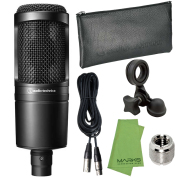 【即納可能】audio-technicaAT2020+TRUEDYNATDXLR-05+マークスオリジナルクロスセット（新品）【送料無料】【区分B】