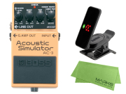 【即納可能】BOSS Acoustic Simulator AC-3 + KORG Pitchclip 2 PC-2 + マークスオリジナルクロス セット（新品）【送料無料】【区分A】