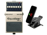 【即納可能】BOSS Equalizer GE-7 + KORG Pitchclip 2 PC-2  セット（新品）【送料無料】【区分A】
