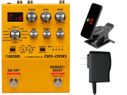 【即納可能】BOSS OD-200 + 純正ACアダプター PSA-100S2 + KORG Pitchclip 2 PC-2 セット（新品）【送料無料】【区分A】