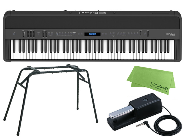 Roland FP-90X-BK + KS-12 + マークスミュージック オリジナルクロス セット|シンセサイザー専門店『マークスミュージック』の通販 Roland FP-90X-BK + KS-12 + マークスミュージック オリジナルクロス セット|シンセサイザー専門店『マークスミュージック』の通販