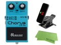 【即納可能】BOSS Chorus CE-2w + KORG Pitchclip 2 PC-2 + マークスオリジナルクロス セット（新品）【送料無料】【区分A】