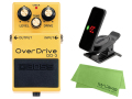 【即納可能】BOSS OverDrive OD-3 + KORG Pitchclip 2 PC-2 + マークスオリジナルクロス セット（新品）【送料無料】【区分A】