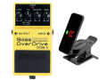 【即納可能】BOSS Bass OverDrive ODB-3 + KORG Pitchclip 2 PC-2 セット（新品）【送料無料】【区分A】