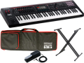 【即納可能／専用ソフトケース付】Roland FANTOM-06 + DP-10 + X型スタンド セット 61鍵盤モデル（新品）【送料無料】【区分H】【梱P-3】