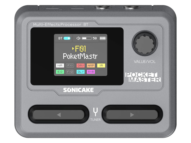 【国内正規品】SONICAKE ソニケーキ Pocket Master GY グレー コンパクトマルチエフェクター（新品）【送料無料】