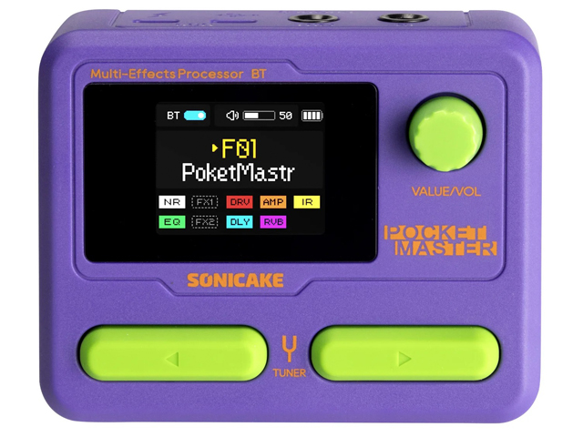 【国内正規品】SONICAKE ソニケーキ Pocket Master PP パープル コンパクトマルチエフェクター（新品）【送料無料】