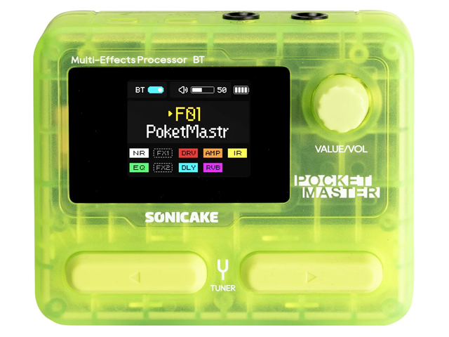【国内正規品】SONICAKE ソニケーキ Pocket Master TGN クリアグリーン コンパクトマルチエフェクター（新品）【送料無料】